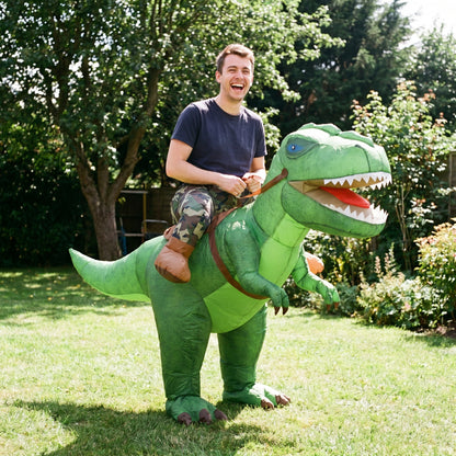 Inflatable Dinosaur Rider Costume