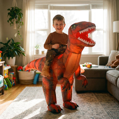Inflatable Dinosaur Rider Costume